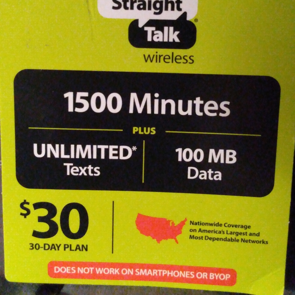 30 day plan for straight talk basic phone only!!